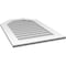 Ekena Millwork Octagonal Top Surface Mount PVC Gable Vent w/ 3-1/2"W x 1"P Standard Frame, 24"W x 36"H GVPOT24X3601SN - alternate 2
